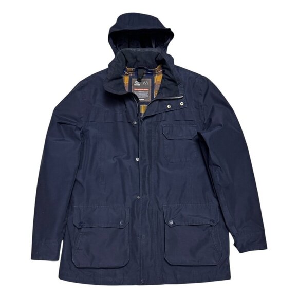 FAT FACE UK Designer Blue Waterproof Rain Windbreaker Jacket Mens Medium - Picture 4 of 8